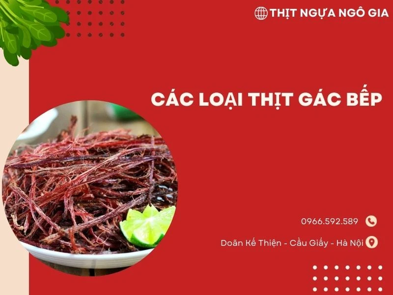 các loại thịt gác bếp