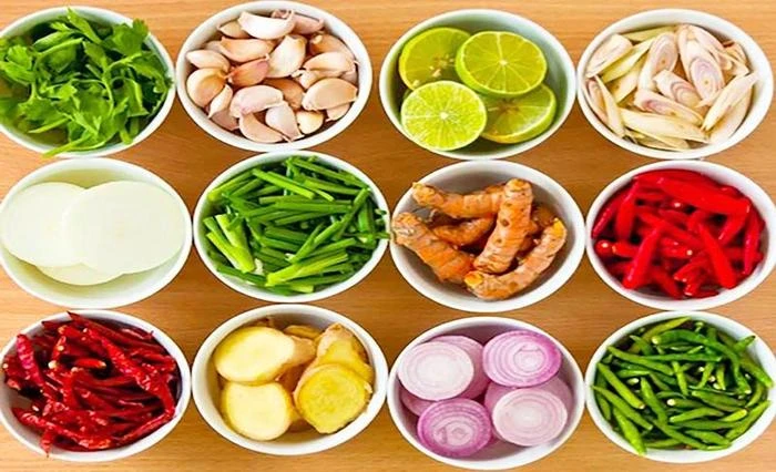 Hãy chuẩn bị đủ các loại gia vị để sẵn sàng chế biến