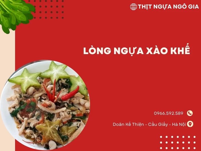 Cách làm lòng ngựa xào khế đơn giản, siêu ngon tại nhà