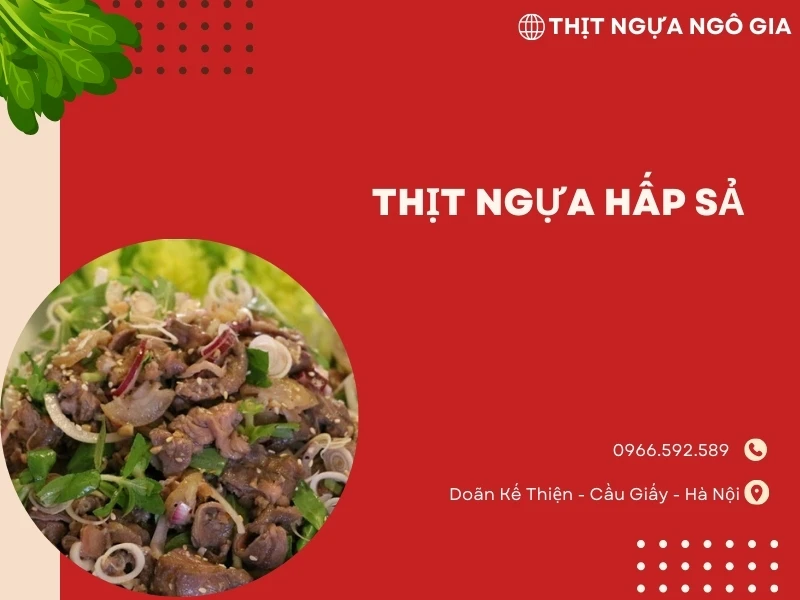 Hướng dẫn cách chế biến thịt ngựa hấp sả siêu hấp dẫn